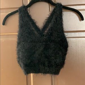 Cropped Mohair Tank Top